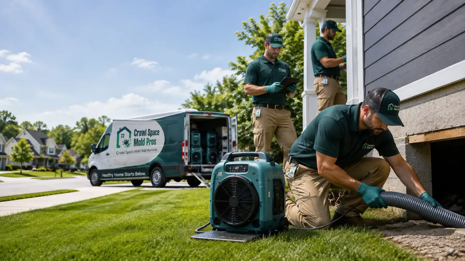 Crawl Space Mold Removal in Plainville, IL